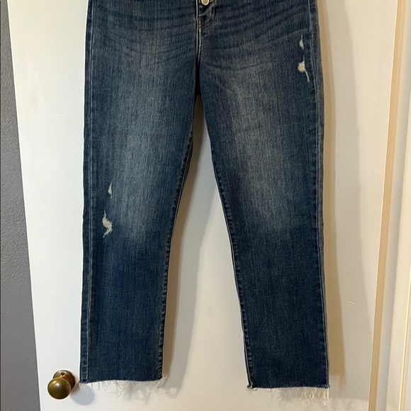 Eunina High Rise Button-Up Dark Blue Jeans - Picture 3 of 11